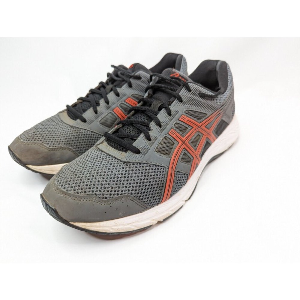 Asics Mens Gel Contend 5 1011A256 Gray Running Shoes Sneakers Size 13